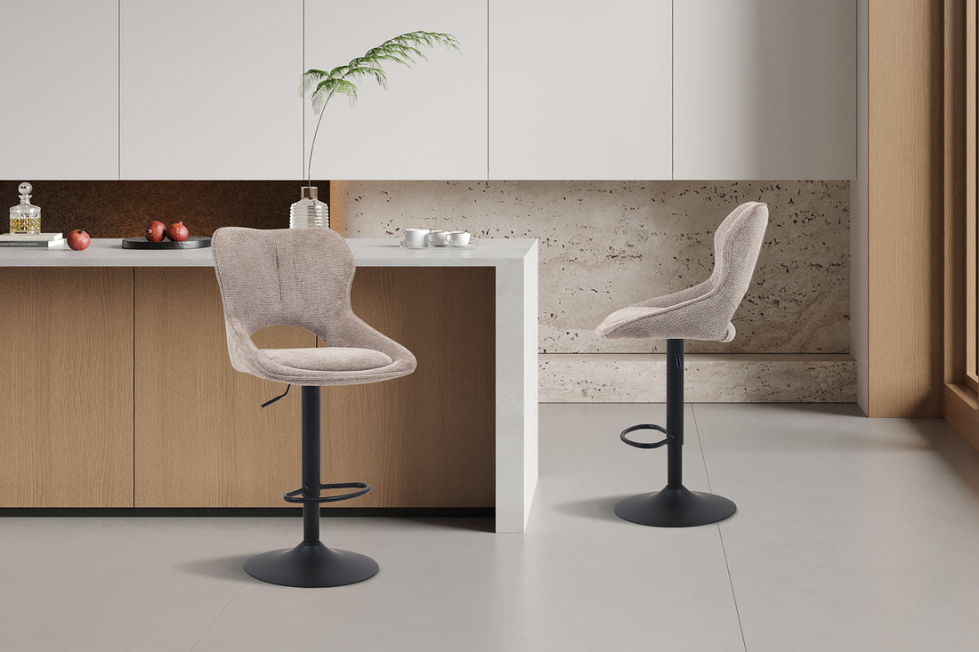 Luxe Verstelbare Design Barstoel – Beige
